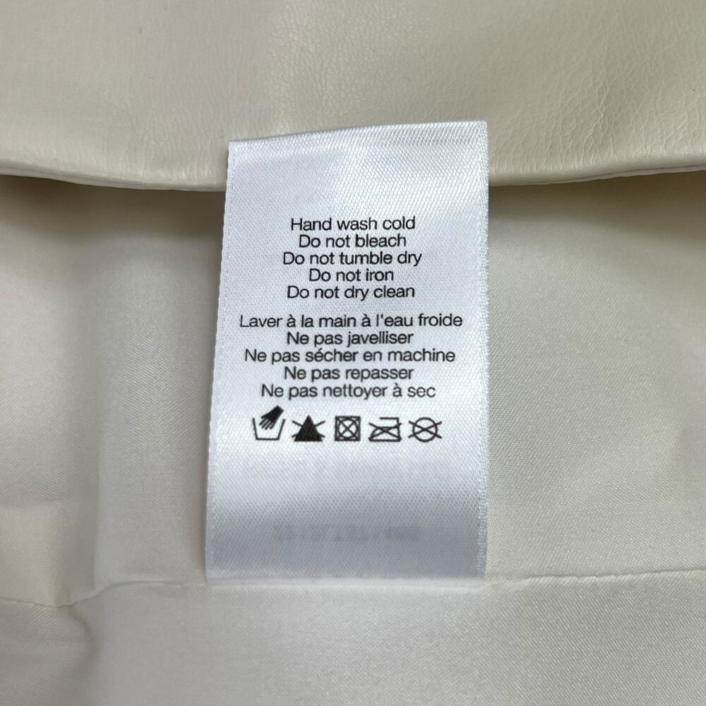 Veronica Beard Beacon Dickey Jacket Faux Leather Ecru Size 0 NWT - Picture 8 of 12